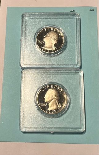    1979 S 1977S  Deep Cameo PROOF Quarter 