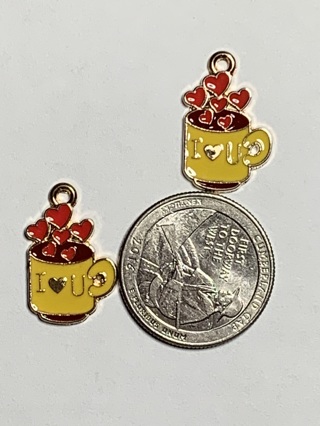♥♥VALENTINE’S DAY CHARMS~#25~SET 3~SET OF 2 CHARMS~FREE SHIPPING ♥♥