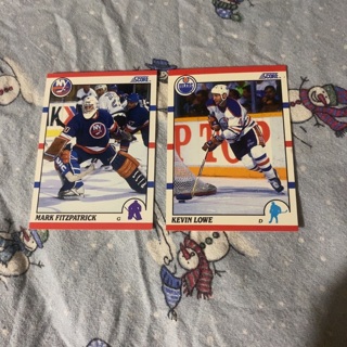 Ice hockey trading cards