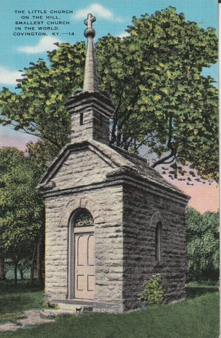 Vintage Unused Postcard: (r): Linen: Kentucky: Little Church on the Hill, Covington