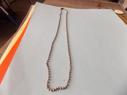 Silvertone ball bead necklace