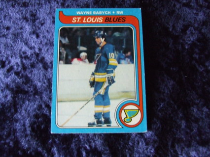 1979-80 Wayne Babych St. Louis Blues Topps Card #142