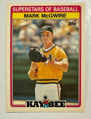 1989 Topps Kay-Bee Superstars of Baseball #21 Mark McGwire Oakland Athletics