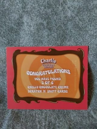 Charlie & The Chocolate Factory mini Trading Card