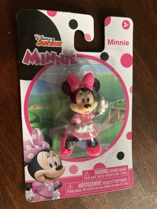 Disney Junior Mini Action Figure Minnie in Pink Dress NEW SEALED