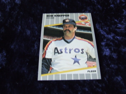 1989 Bob Knepper Houston Astros Fleer Card #360