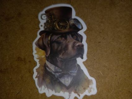 Dog new one vinyl lap top sticker no refunds regular mail very nice quality love them