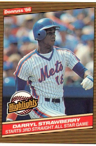 1986 Donruss Highlights Darryl Strawberry