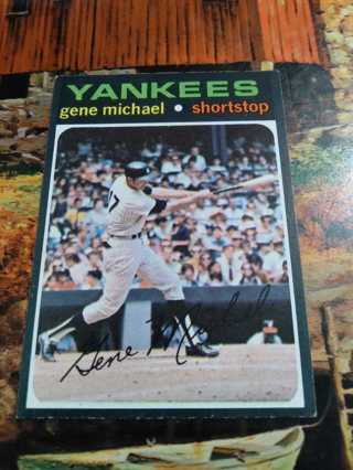 1971 Topps Gene Michael New York Yankees