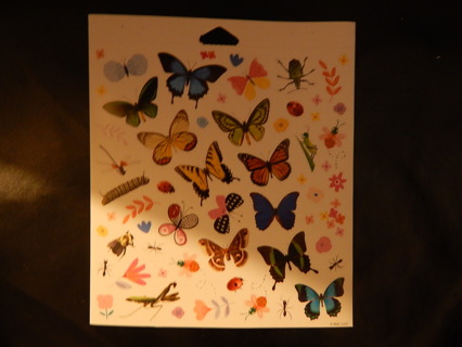 Fun new stickers.  SUPER Colorful BUTTERFLIES & INSCETS stickers ~~ So cute!!