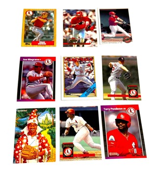 Smith,Canseco,Jefferies,Forsh,Jordan - Cardinals- 9 Card Lot