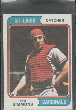 1974 Topps Baseball #260 Ted Simmons St. Louis Cardinals