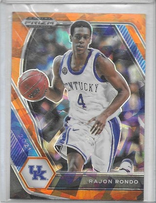 Rajon Rondo 2021-22 Prizm Draft Prizms Orange Ice #97