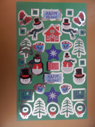 Fun new stickers.  SUPER Colorful & Decorative HOLIDAY stickers ~~ So cute!!