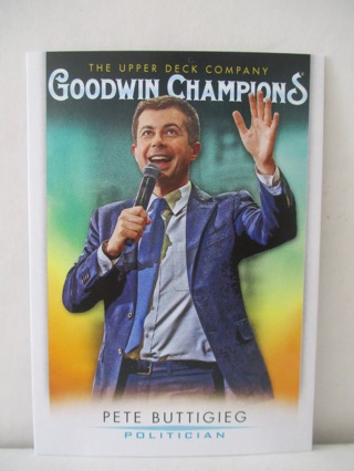 Pete Buttigieg 2021 Upper Deck Goodwin Champions Politician Base Card #22