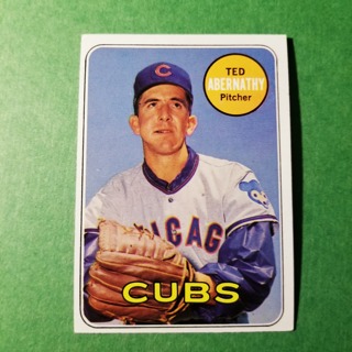 1969 - TOPPS EXMT - NRMT BASEBALL - CARD NO. 483 - TED ABERNATHY  - CUBS