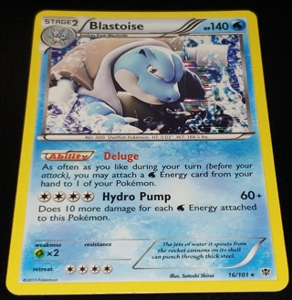 ⚡ Pokemon Card Blastoise 16/101 ⚡ 140 HP B&W Plasma Blast Rare Holo Foil