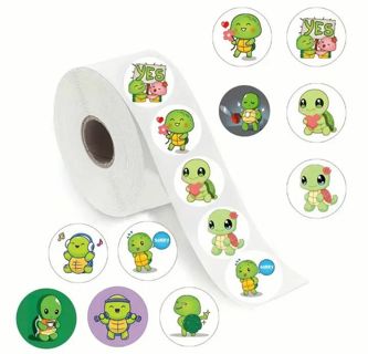 ↗️⭕NEW⭕(10) 1" CUTE TURTLE STICKERS!!⭕