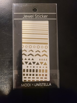 NEW MODI X UNISTELLA GOLD JEWEL STICKERS FOR NAILS