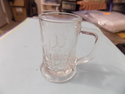 3 inch tall clear glass beer mug shape shot glass # 1