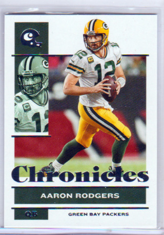 Aaron Rodgers,  2022 Panini Chronicles Card #38, Green Bay Packers,  (H)