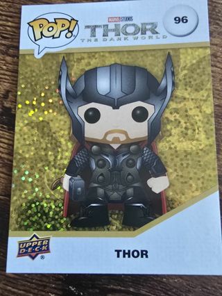 Upperdeck Funko Pop Thor Gold Glitter card