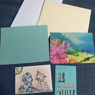 1 Beginners Kit for Card with Original ACEO Art, Free Mail