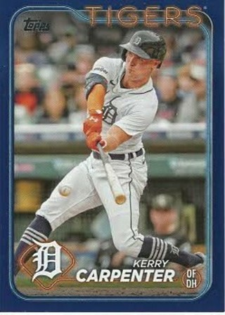 2024 Kerry Carpenter Detroit Tigers Blue Parallel #536!