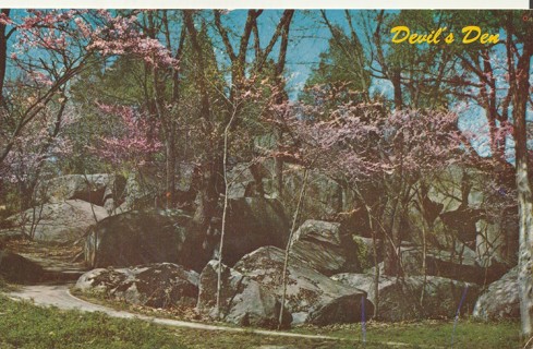 Vintage Unused Postcard: o: Devil's Den, Gettysburg, PA