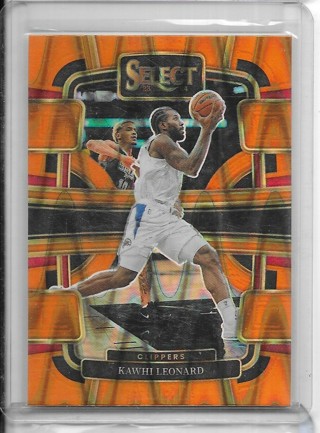 Kawhi Leonard 2023-24 Select Prizm Orange Tectonic #24