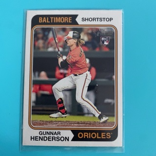 2023 Topps Heritage  Gunnar Henderson #64 RC Baltimore Orioles Rookie Card