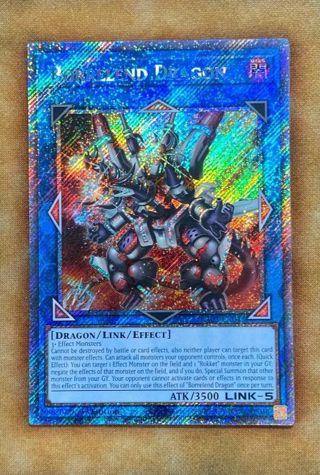 Quarter Century Rare Yugioh Card Borrelend Dragon (near mint)