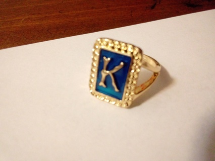 K gold laced over stainless steel ring 