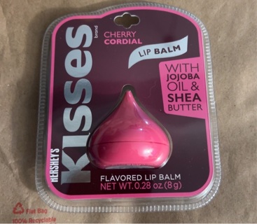 Brand New: Hershey’s KISSES Cherry Cordial Flavored Lip Balm. With Jojoba Oil and Shea Butter