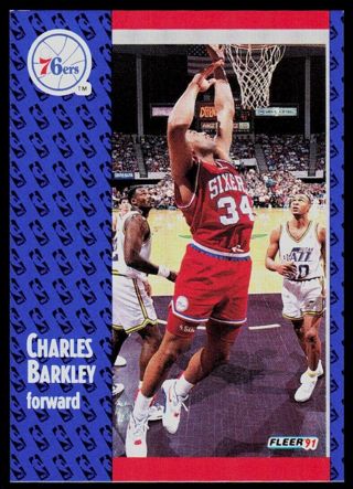 Charles Barkley - 1991/92 Fleer Basketball #151 - HALL OF FAMER