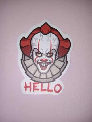 IT! Clown Horror Movie Reusable Waterproof Fade proof Sticker Decal