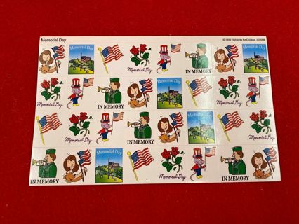 (32) Unused Memorial Day Stickers UNUSED