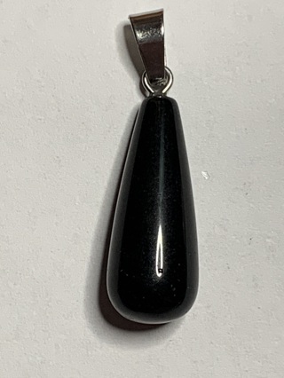 LONG TEARDROP STONE/CHARM/PENDANT~#4~WITH CLASP FOR JEWELRY MAKING~FREE SHIPPING!