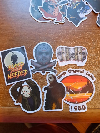 6 Horror Movie Stickers