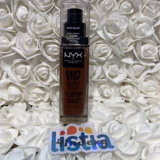 NYX Warm Walnut Can't Stop Won't Stop 24HR Full Coverage Foundation 