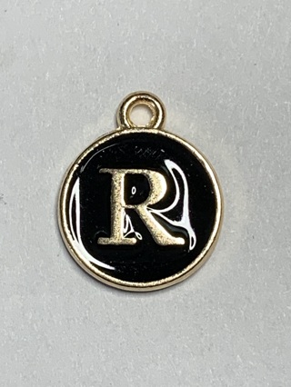 BLACK AND GOLD INITIAL LETTERS~#R2~FREE SHIPPING!