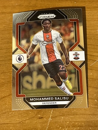 2022-23 Panini Prizm Premier League Soccer - Base Card - MOHAMMED SALISU #205