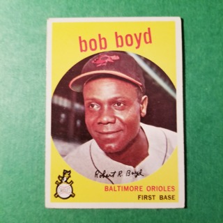 1959 - TOPPS EXMT - NRMT BASEBALL - CARD NO. 82 - BOB BOYD - ORIOLES  