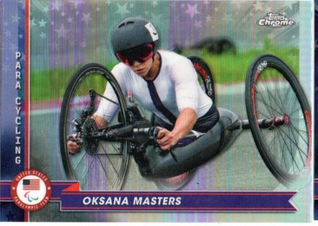 2024 Topps Chrome Olympics Oksana Masters Refractor #117