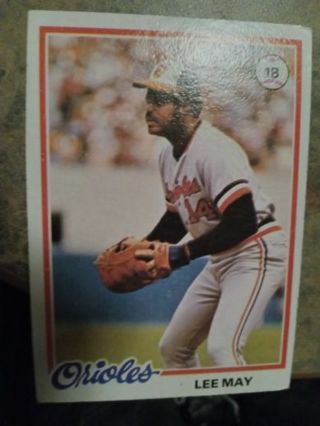 1978 TOPPS LEE MAY BALTIMORE ORIOLES BASEBALL CARD# 640