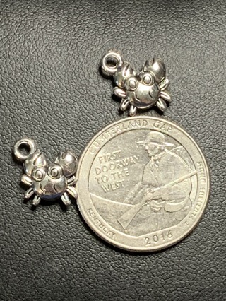 OCEAN CHARMS~#5~CRABS~SET OF 2~FREE SHIPPING!