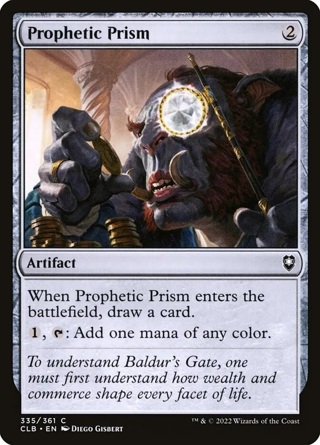 Prophetic Prism Foil (335) Battle for Baldur's Gate CLB MTG Magic