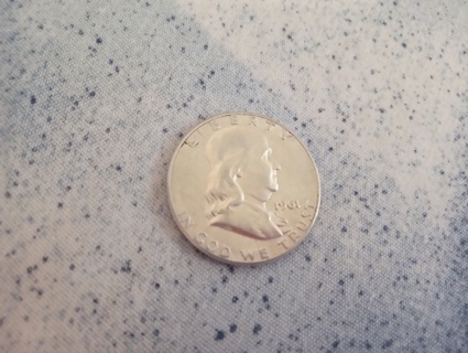 1961 Ben Franklin Silver Half Dollar - Circulated - 90% Silver