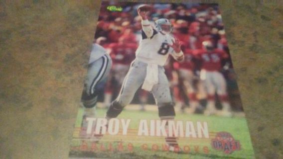 1995 CLASSIC DRAFT TROY AIKMAN DALLAS COWBOYS FOOTBALL CARD# 109 HALL OF FAMER