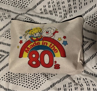 New Retro Rainbow Brite Cosmetic Bag